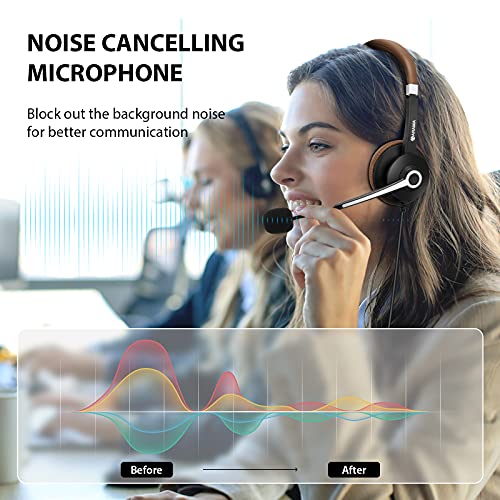 Arama USB Headset with Microphone for PC Computer Headset with Noise-Canceling Mic & in-Line Controls, Connects to PC/Cellphone/Tablet, via USB-A/USB-C/3.5mm Jack - Image 5