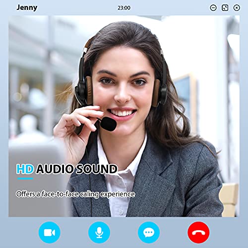 Arama USB Headset with Microphone for PC Computer Headset with Noise-Canceling Mic & in-Line Controls, Connects to PC/Cellphone/Tablet, via USB-A/USB-C/3.5mm Jack - Image 4