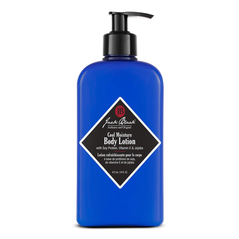 Jack Black Cool Moisture Body Lotion, 16 Fl. Oz. â€“ Soy Protein, Vitamin E & Jojoba â€“ Clean & Fresh Scent, Body Lotion for Dry Skin, Body Moisturizer, Body Cream for Men & Women - Image 1