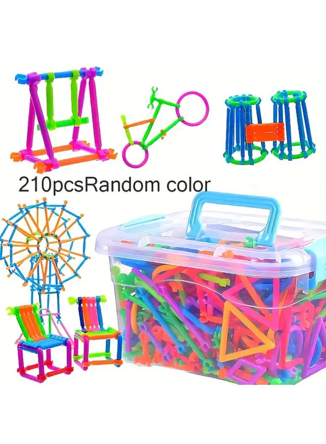 210 Pcs Magic Wand Toy Building Blocks Educational Creative Puzzle School Prize Gift - Image 1