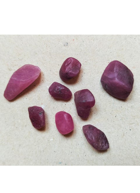 Real Opportunity to Own 20 Carat Genuine Natural Ruby Stones Completely Rough Irregular Shapes for All Uses and Collectibles