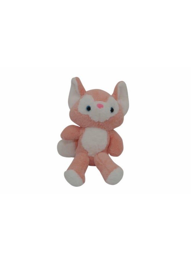 HELLO BABY HELLO BABY Fox- Pink/White Soft Toy | Stuffed Soft Toy -24CM  - Image 1