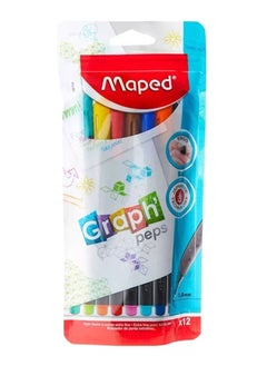 Maped 12-Piece Fineliner Pen Multicolour  - Image 1