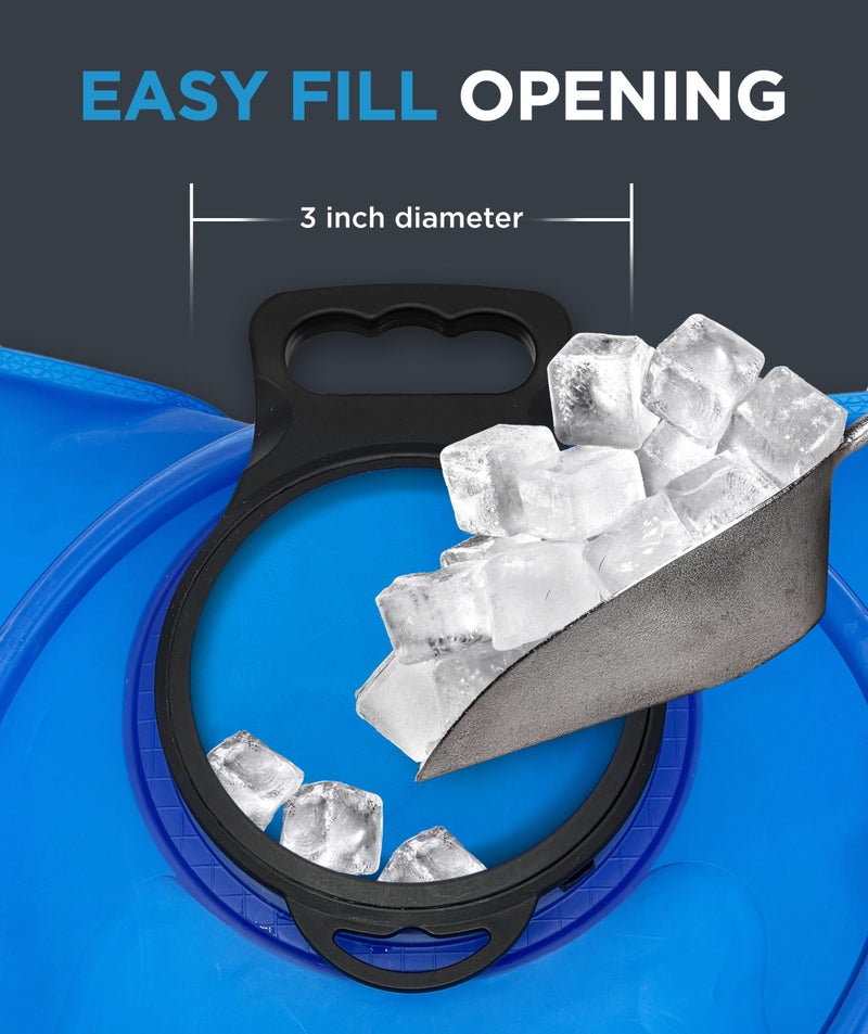 RANGLAND Extra Large 8L Water Bladder (2.1 Gallon) Heavy Duty Hydration Reservoir Bag, Easy-Fill Wide Mouth Opening, Leak-Proof Drinking Tube with Bite Valve Straw - Image 5