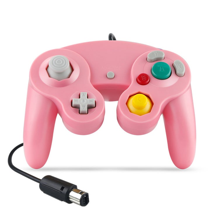 NGC Wired Controller Single Vibration Gamecube Pink 