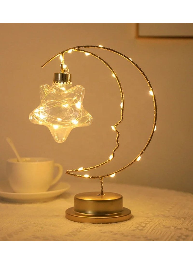 ماركة غير محددة فانوس هلال معدني MINI LAMP – تصميم أنيق وإضاءة رائعة Kz  - Image 2