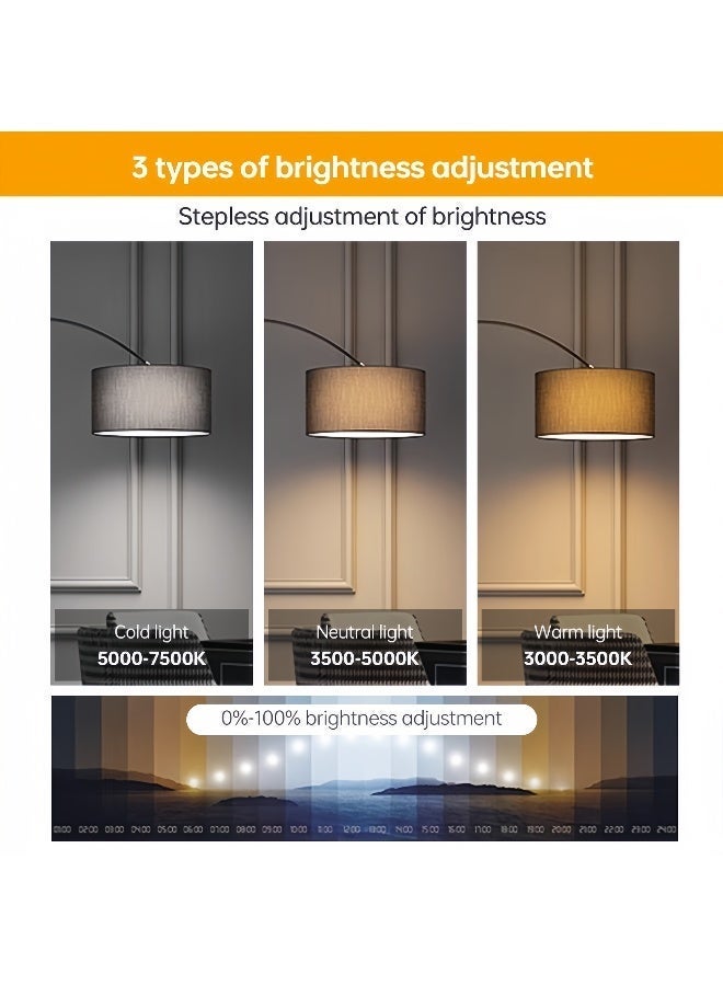 NEWLAN Modern Floor Lamp: Smart Dimmable, 3 Color Temperatures, Multi-Scene Lighting for for Reading Lamp for Bedroom Office Combination. 26x90x175cm - Image 4