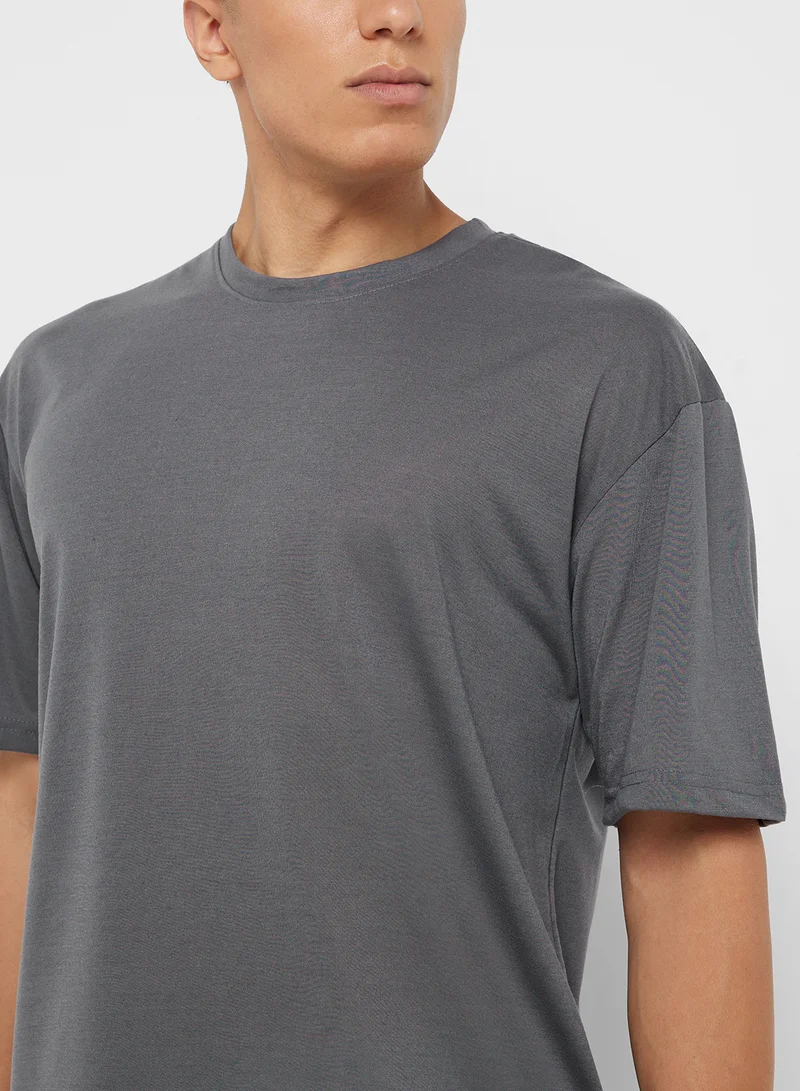 Seventy Five Graphic Print Oversized T-Shirt