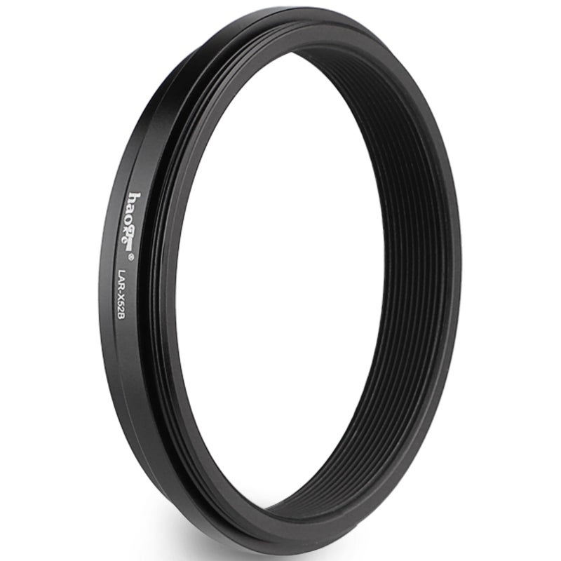 Haoge Lens Filter Adapter Ring for Fujifilm X100VI Fuji FinePix X100V Camera fit 49mm UV CPL ND Filter Lens Cap Replace Fujifilm AR-X100 Black - Image 1