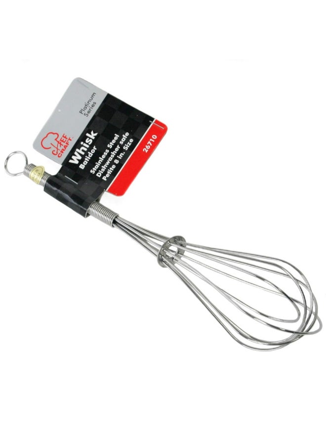 Chef Craft Platinum Series Dishwasher Safe Stainless Steel Whisk Silver 8 Inch 26710 - Image 2