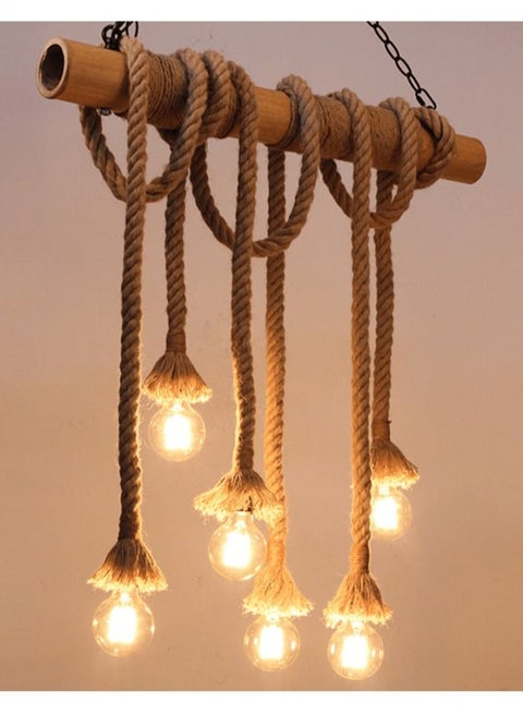 Bamboo Anchor Rope Vinatge Pendant Light