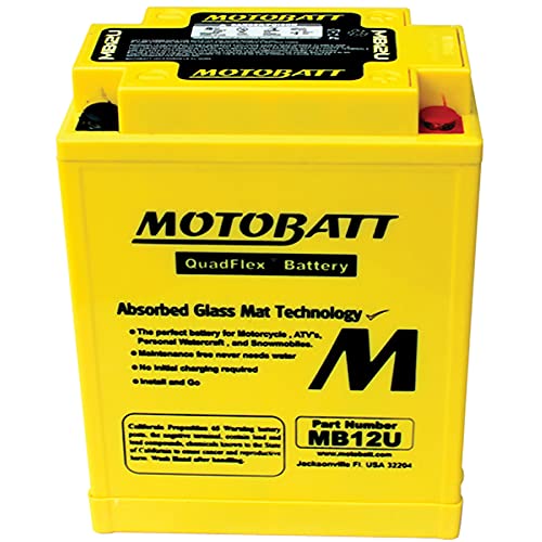 Motobatt DB Electrical MB12U New Battery for Motobatt Battery 15Ah, Aprillia, Benelli, Bmw, Ducati, Honda, Kawasaki, Yamaha 12N12-4A 12N12A-4A-1 YB12A-A YB12AAS YB12A-A-WS YB12A-B YB12AL-A 134 x 80 x 161 mm - Image 2
