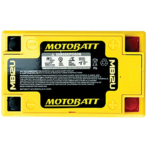 Motobatt DB Electrical MB12U New Battery for Motobatt Battery 15Ah, Aprillia, Benelli, Bmw, Ducati, Honda, Kawasaki, Yamaha 12N12-4A 12N12A-4A-1 YB12A-A YB12AAS YB12A-A-WS YB12A-B YB12AL-A 134 x 80 x 161 mm - Image 3