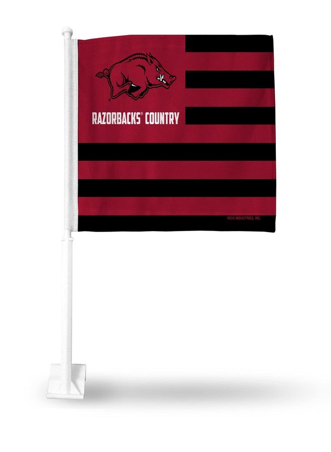Rico FG122549C Arkansas University "Razorbacks Country" Car Flag - Image 1