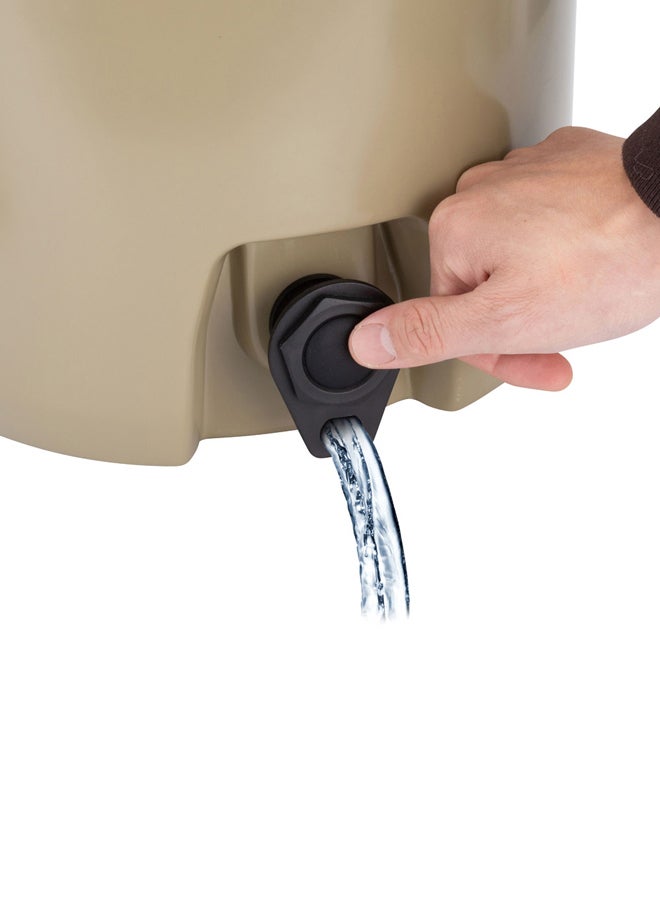 دي بي تي ترمس سوائل باردة بلاستيك ترمس ماء بولي ايثيلين بني سعة 9.5 لتر مقاس 38*35*35.5 سم - Image 4