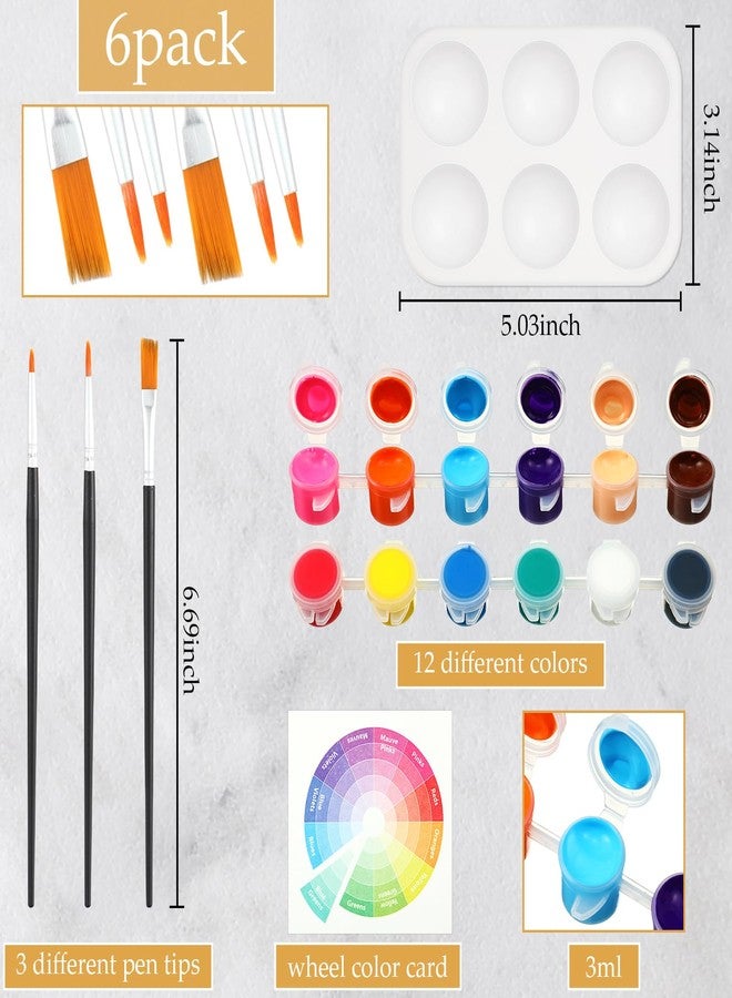 Dinifee 6 Pack Pre Drawn Canvas for Painting Pre Printed Canvas Kit 8 x 10 Inch Stretched Cotton Paint and Sip Set for Adults Couple Party Date Night(Elegant Lady) - Image 4