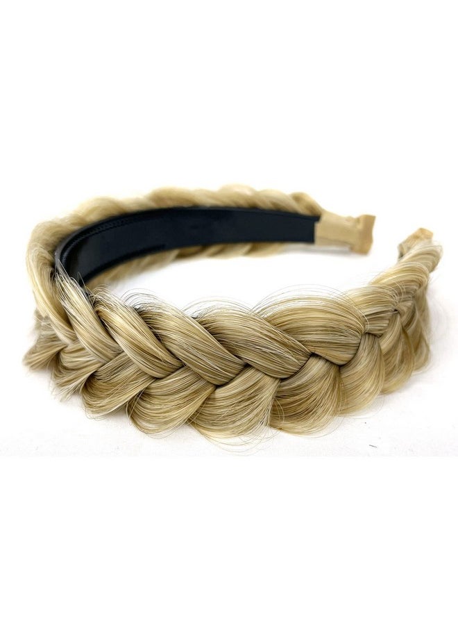 TOECWEGR - Braided Headband Withtooth Wide Braid Messy Hair Hoop Womenfashion Hair Accessories (Grey Gold Brown A19) - Image 1