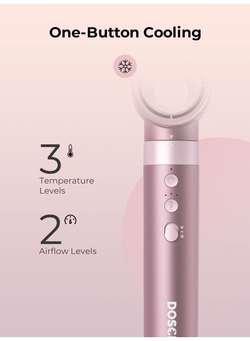 DOSCHER 1400W Professional 7-in-1 Hair Dryer & Styler with Hot Air Brush, Curling Wand, Diffuser Nozzles & Straightener Comb for Salon-Quality Styling at Home - Image 3