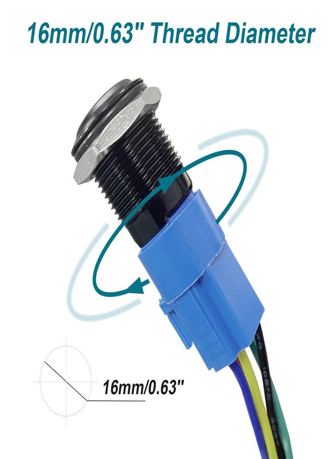 GEPHYNM Horn Button, Momentary Push Button Switch, Car Modification Horn Switch, Push Button Switch Tail Plug Harness - Image 3
