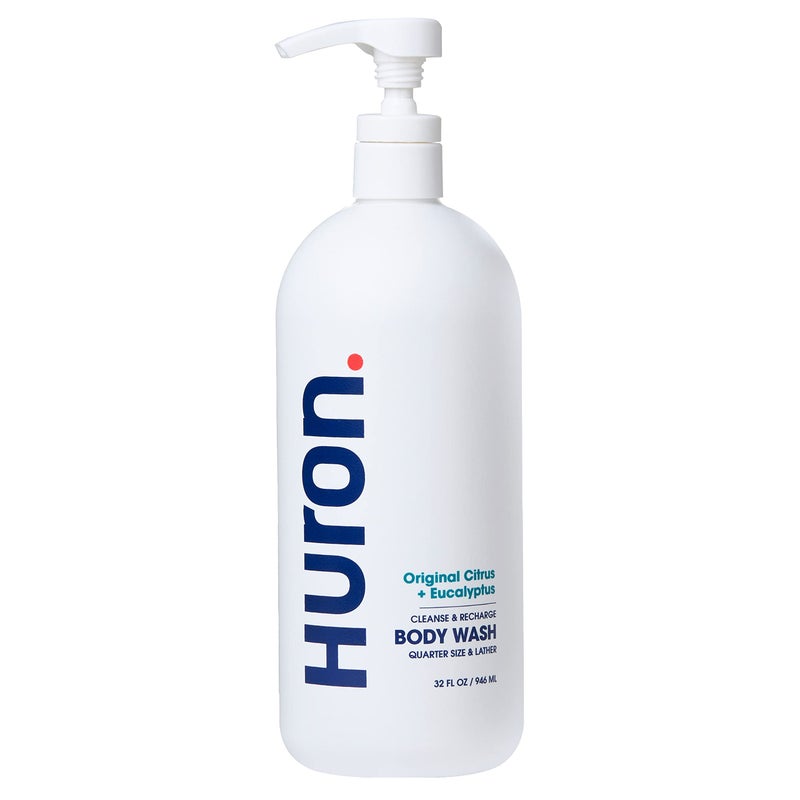 Huron Men's Moisturizing Body Wash - Crisp Citrus, Eucalyptus, Mint, Aromatic Greens - 32 fl oz - Image 1