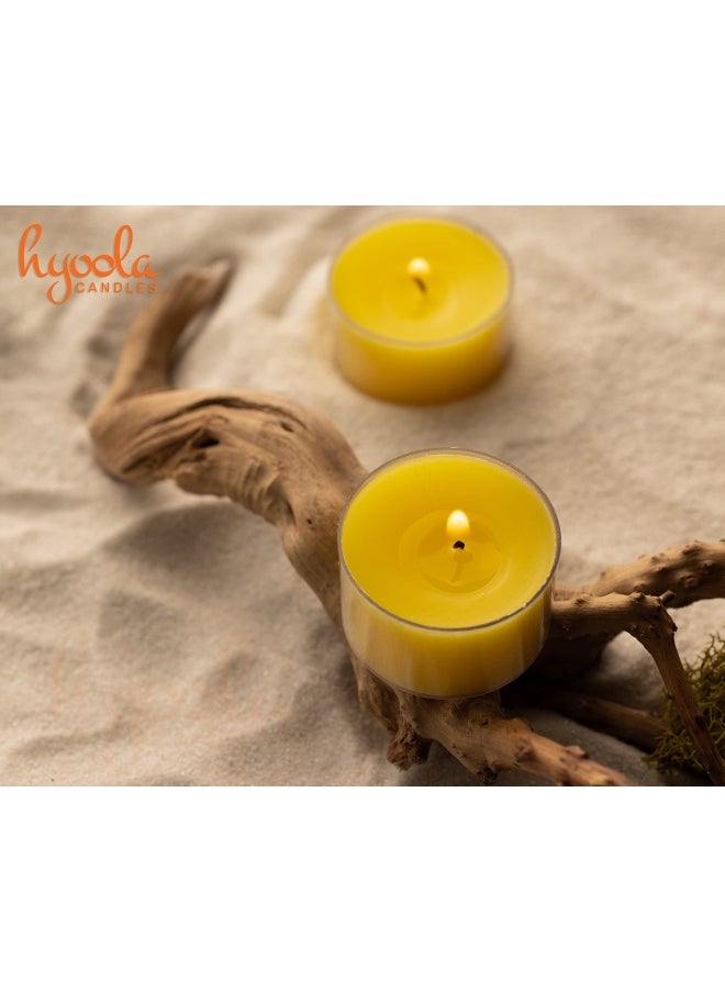 Generic - Tealight Citronella Candles Outdoor 8 Hour Burn Time Indoor And Outdoor Mosquito Insect And Bug Repellent Citronella Candle Natural Fresh Scent Decorative In Clear Cup 40 Pack - Image 1