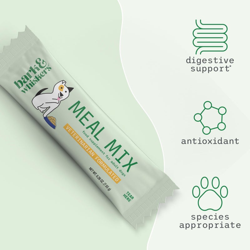 Dr. Mercola Bark & Whiskers Meal Mix for Adult Dogs - 20 Essential Vitamins & Minerals - Food Enhancer - Supports Balanced Homemade Pet Meals - Non-GMO, Gluten-Free & Soy-Free - 30 Packets - Image 3