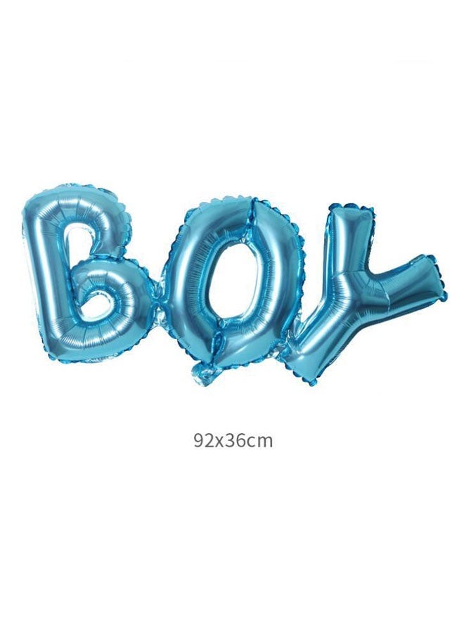 5-Pieces Decorative Newborn Baby Birthday Party Inflatable Balloon Set Boy - Image 3