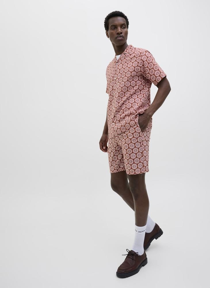 JACK & JONES Jpstjaiden Seersucker Printed Short  - Image 3