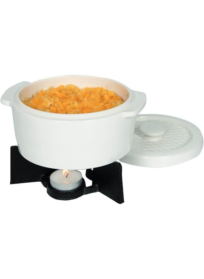 BOSKA Cheese Fondue Party Set - Fondue Pot Set Microwave Safe Ceramic Hot Pot Chocolate Fountain Snack - Small Kitchen Appliance - Image 1