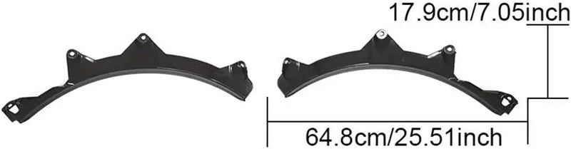 DEMULAX Rear Wheel Arch Eyebrows Guards for 5 Series G30 G38 - Image 2