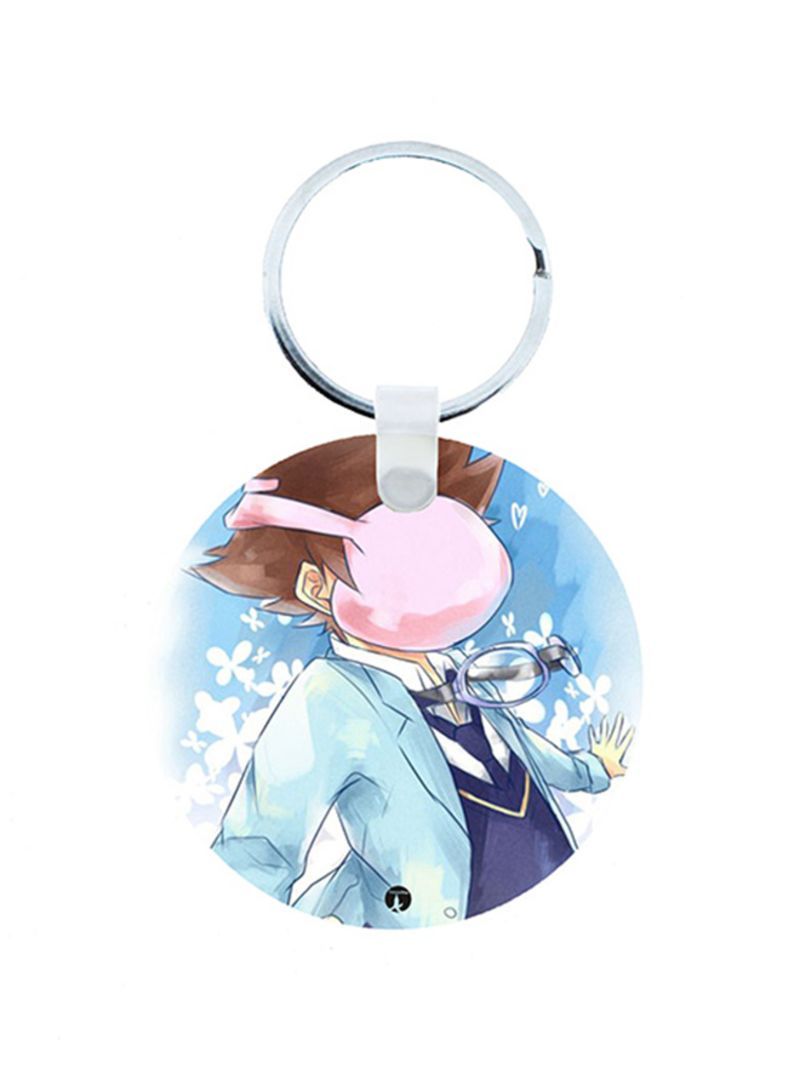 RKN Digimon Anime Wooden Keychain