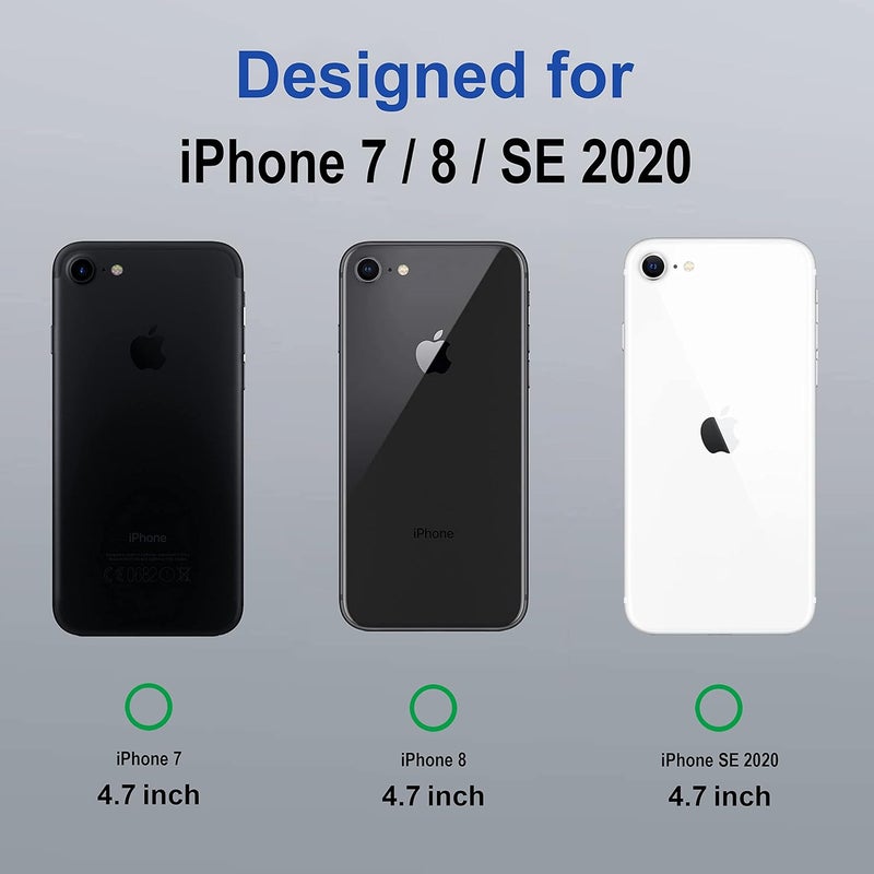 ZAPCASE Back Case Cover for iPhone 7/8 / Se 2020 | Compatible for iPhone 7/8 / Se 2020 Back Cover | Scratch-Resistant Back Cover | Clear - Image 2