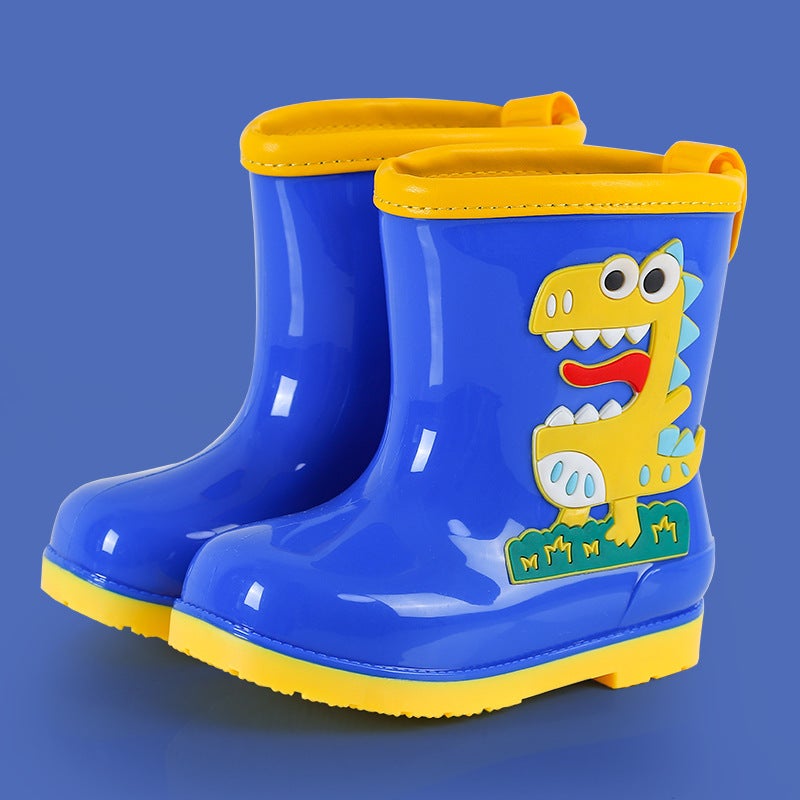 Children'S Cartoon Rain Boots Baby'S Cute Rain Boots Girls Velvet Water Boots Students Waterproof Non-Slip Water Boots For Boys - Image 1