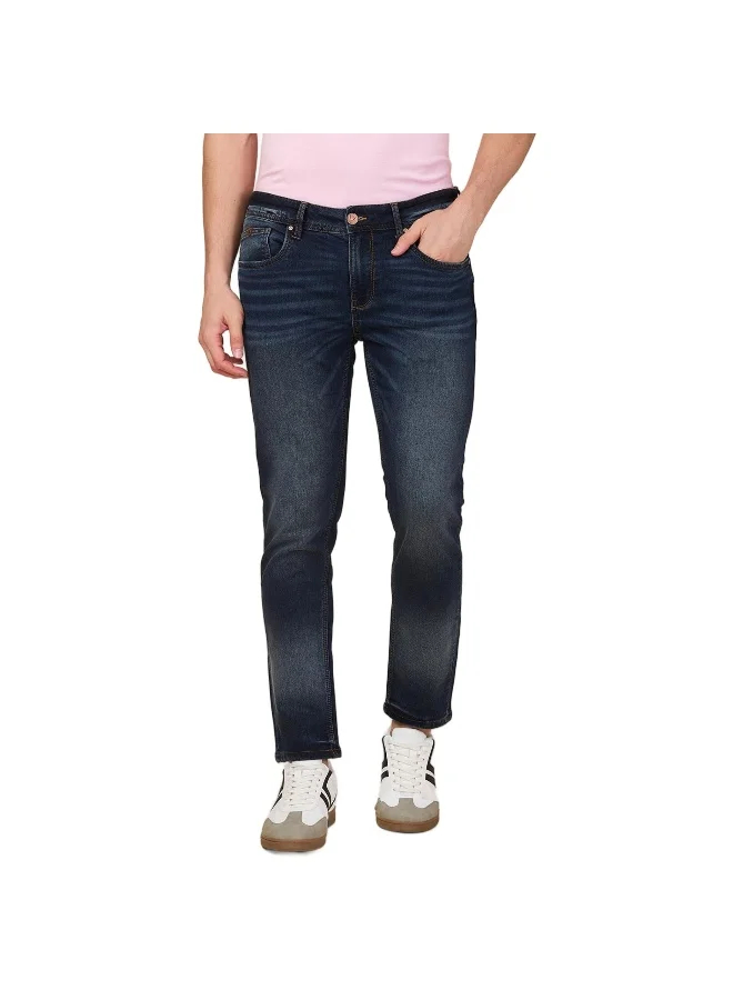 بيينغ هيومان Mens Dark Tone Cropped Fit Denims