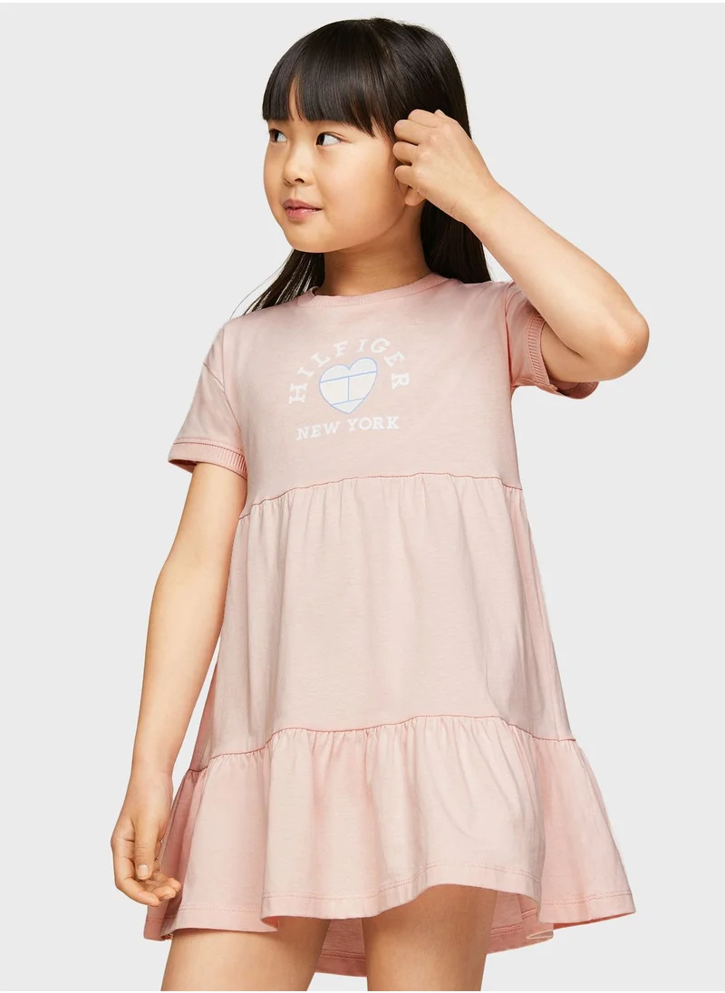 TOMMY HILFIGER Youth Printed Tiered Dress