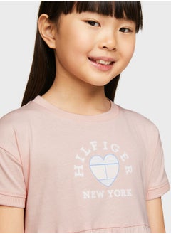 TOMMY HILFIGER Youth Printed Tiered Dress  - Image 3