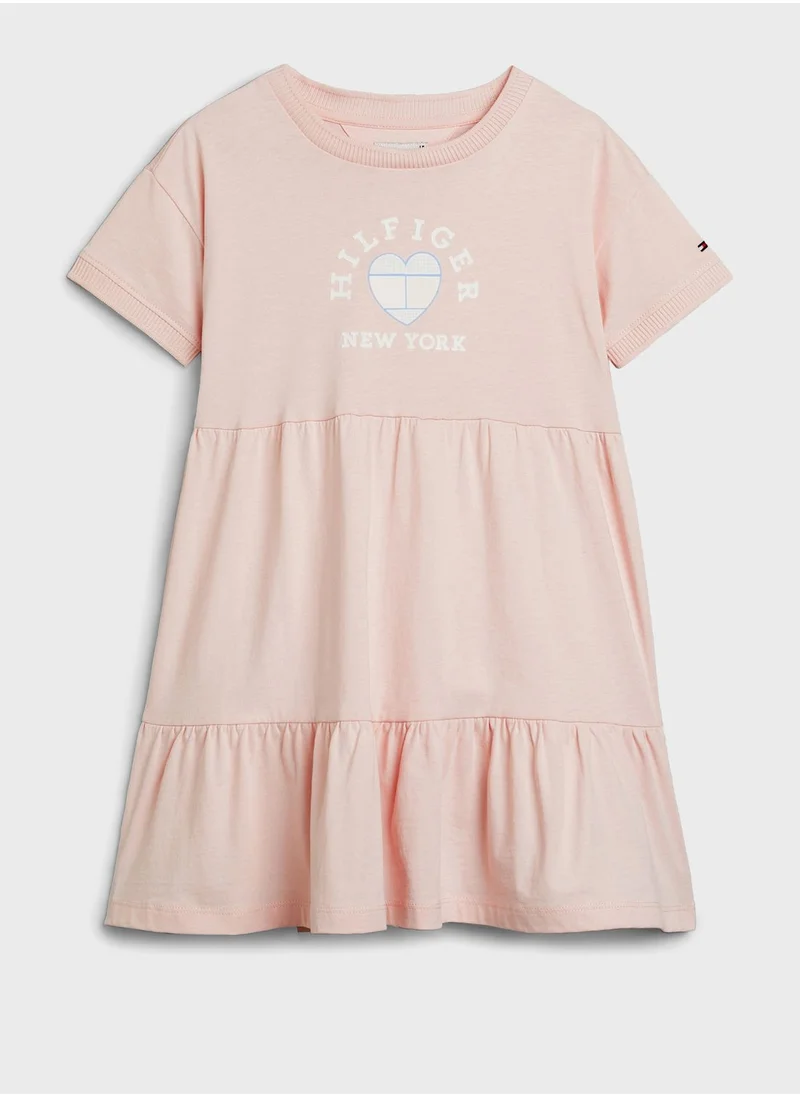 TOMMY HILFIGER Youth Printed Tiered Dress