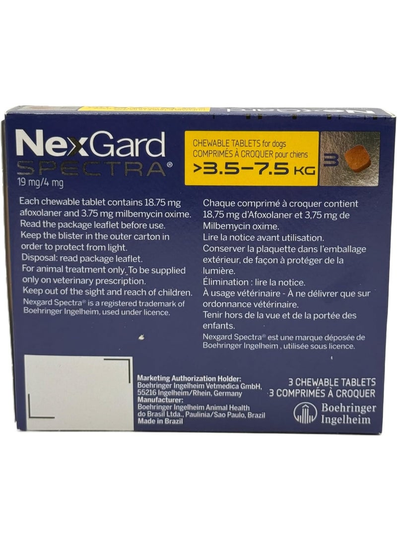 NexGard SPECTRA Chewable Tablets for Small Dogs (3.5kg-7.5kg) - Image 2