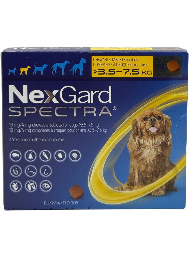 NexGard SPECTRA Chewable Tablets for Small Dogs (3.5kg-7.5kg) - Image 1