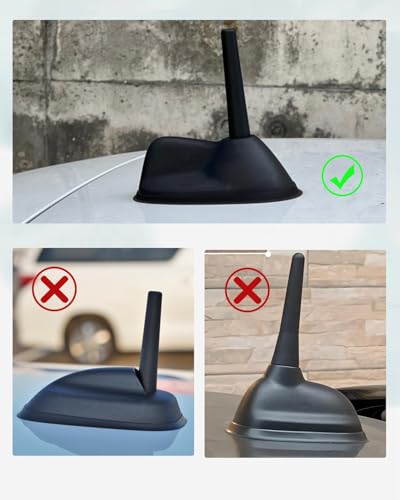 JUQAFY Upgraded Large Type Roof Antenna Mount Base Fit for Mini Cooper Clubman S R55 2008-2015, Fit for Mini Cooper Hatchback S R56 2007-2013, with Short Sport Antenna and Rubber Gasket - Image 4