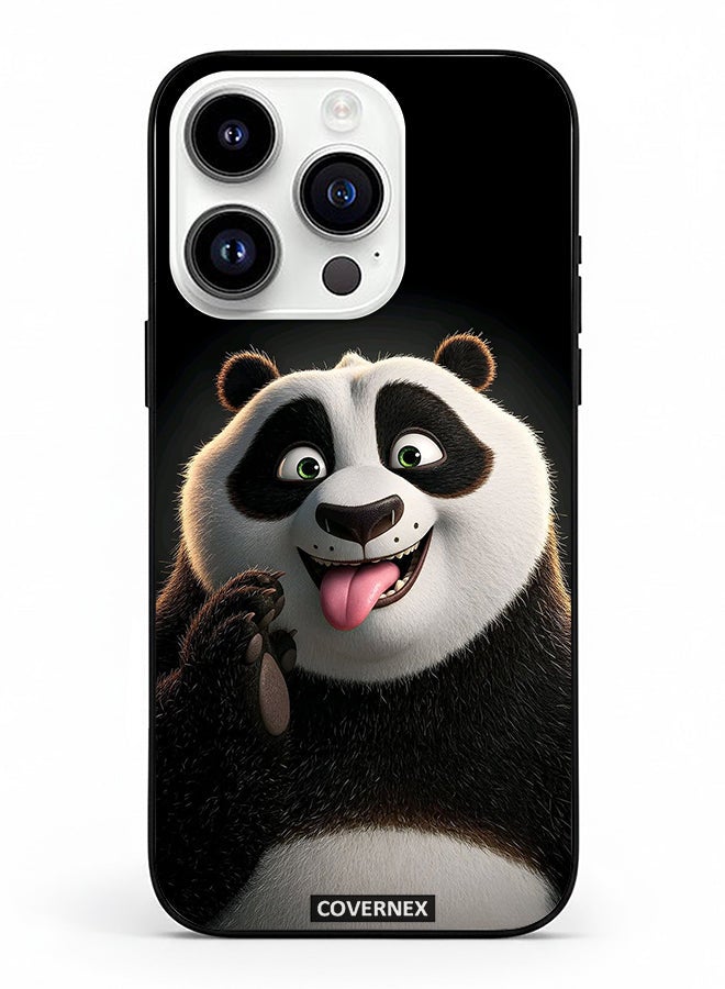 Covernex Apple iPhone 14 Pro Protective Case Cover Printed Featuring Kung Fu PAnda Playful Expression - Image 2