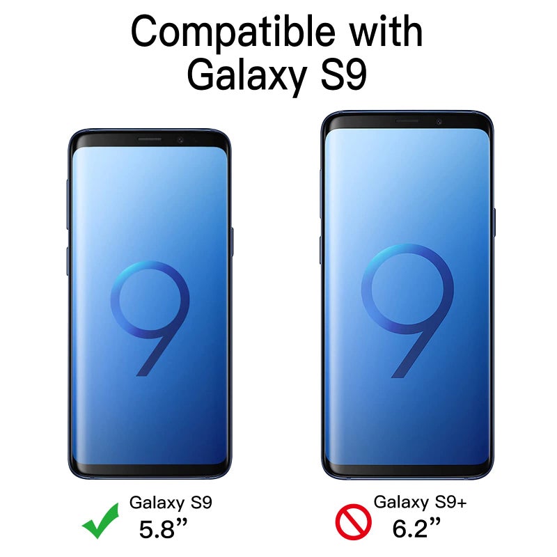 JETech Heavy Shockproof Case for Samsung Galaxy S9, Dual Layer Rugged Protective Phone Cover with Shock-Absorption (Black) - Image 2