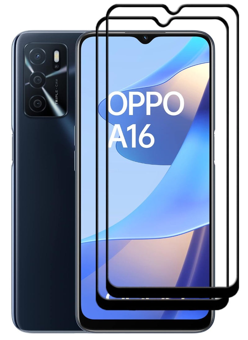 ACLIX 3 Pieces Antistatic ESD Dustproof Premium Quality High Definition Tempered Glass Screen Protector Designed For Oppo A16 - Image 1