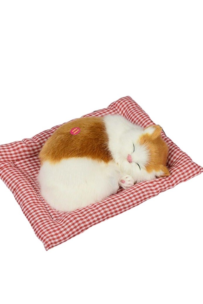 A.M Display Mold Sleeping Cat Design Purifying Air Plastic Cartoon Simulation Animal Model for Car - Image 1