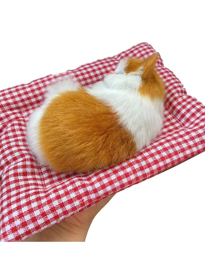 A.M Display Mold Sleeping Cat Design Purifying Air Plastic Cartoon Simulation Animal Model for Car - Image 5