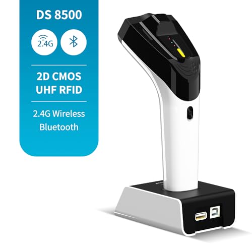 NETUM Wireless Hybrid RFID 2D Barcode Scanner UHF RFID Tags Reader and 1D2D QR Barcode Scan Connect via Bluetooth for Retail Hospitality System DS8500 - Image 3