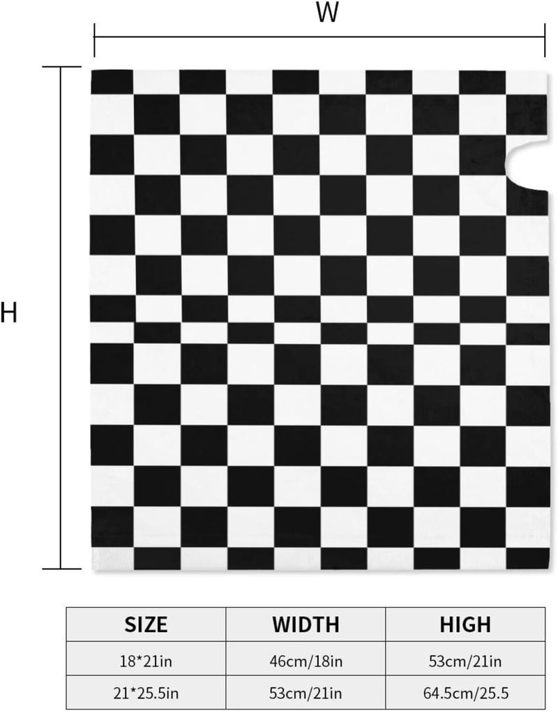 Abucaky Black and White Checkered Mailbox Cover Magnetic Racing Checkerboard Waterproof Mailbox Wraps Post Letter Box Decor 21x18 in - Image 5