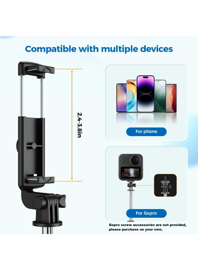 بابونا حامل ثلاثي للهواتف لالتقاط الصور الذاتية، حامل ثلاثي قابل للتمديد مع جهاز تحكم لاسلكي، مناسب للتصوير، البث المباشر، تسجيل الفيديو، متوافق مع أندرويد و iPhone - Image 4