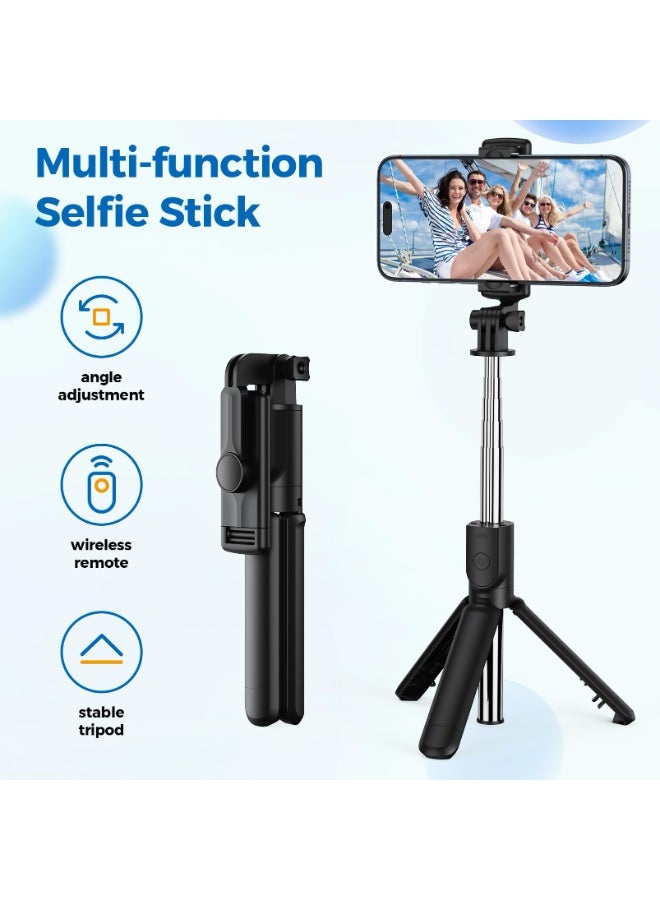 بابونا حامل ثلاثي للهواتف لالتقاط الصور الذاتية، حامل ثلاثي قابل للتمديد مع جهاز تحكم لاسلكي، مناسب للتصوير، البث المباشر، تسجيل الفيديو، متوافق مع أندرويد و iPhone - Image 2