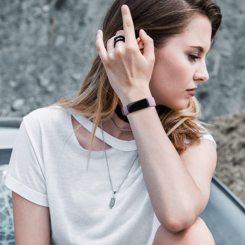 Tobfit 6 PACK Sport Bands Compatible with Fitbit Inspire 2 Bands for Women Men, Soft Silicone Waterproof Straps Replacement Wristbands Compatible for Fitbit Inspire 2 Watch Band, Small, - Image 5